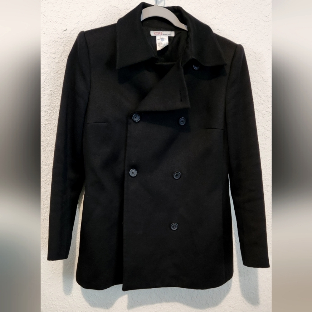 KORS MICHAEL KORS Pea Coat in Black ⚫️ - Picture 2 of 8